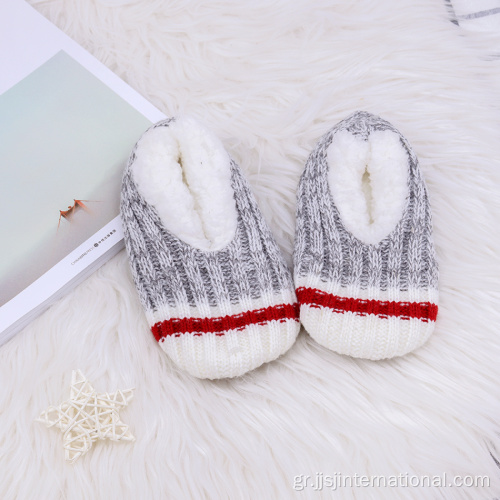 Φθινόπωρο χειμερινό fleece πλεκτό πάτωμα παπούτσια στήριξης δαπέδου
